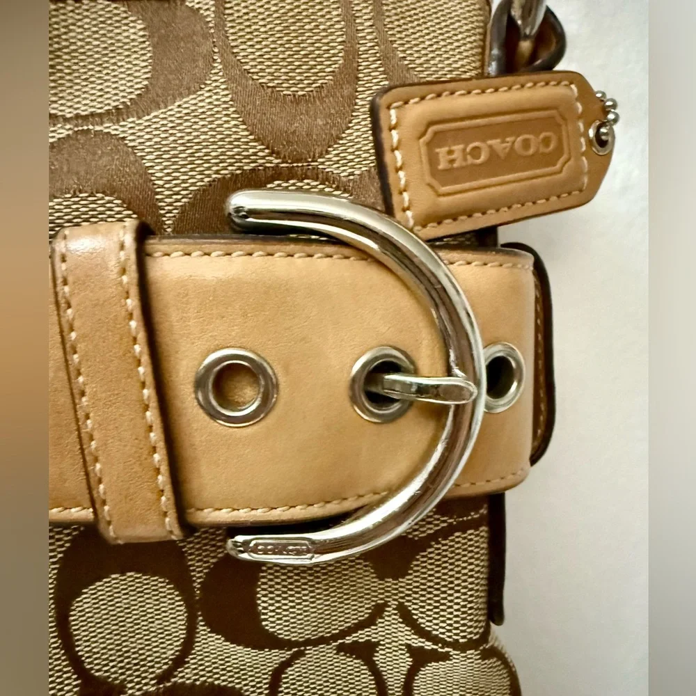 Coach Brown and Tan Crossbody Bag - Picture 3 of 6